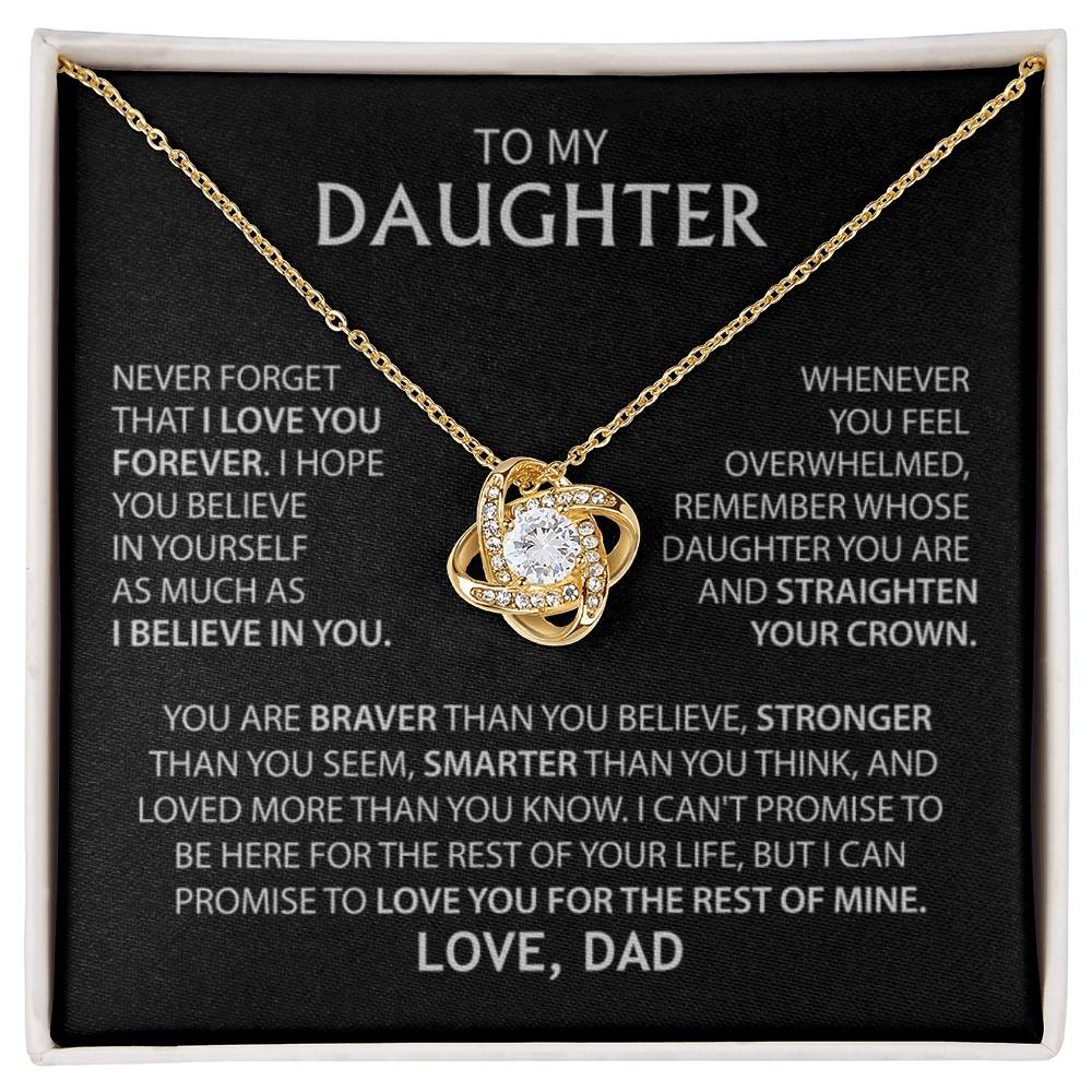 To My Daughter - Love Dad - Necklace Gift Set