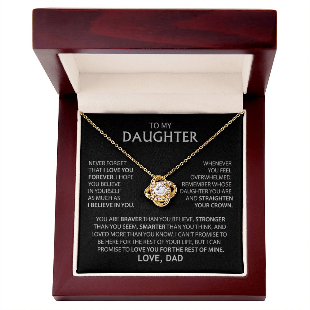 To My Daughter - Love Dad - Necklace Gift Set