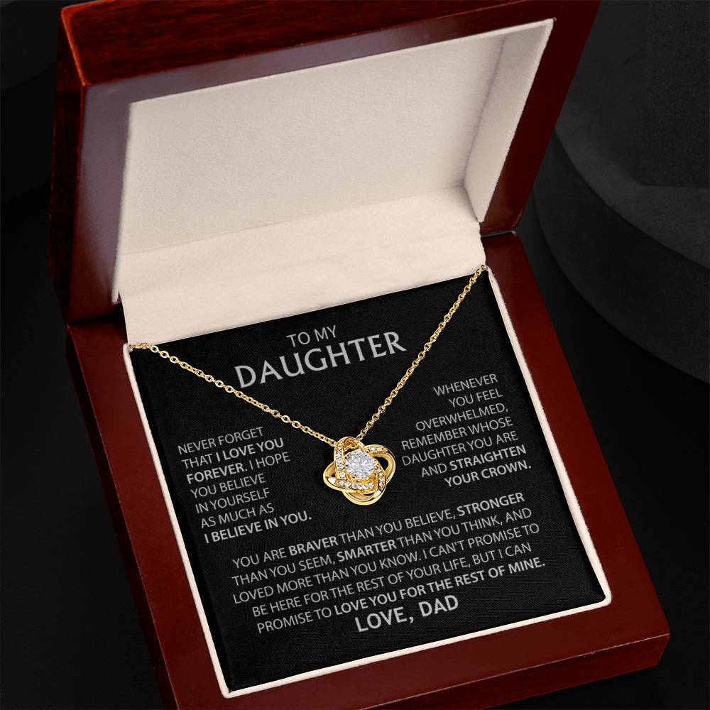 To My Daughter - Love Dad - Necklace Gift Set