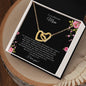 To My Beloved Mom | I Love You - Interlocking Hearts Necklace