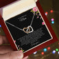 To My Beloved Mom | I Love You - Interlocking Hearts Necklace