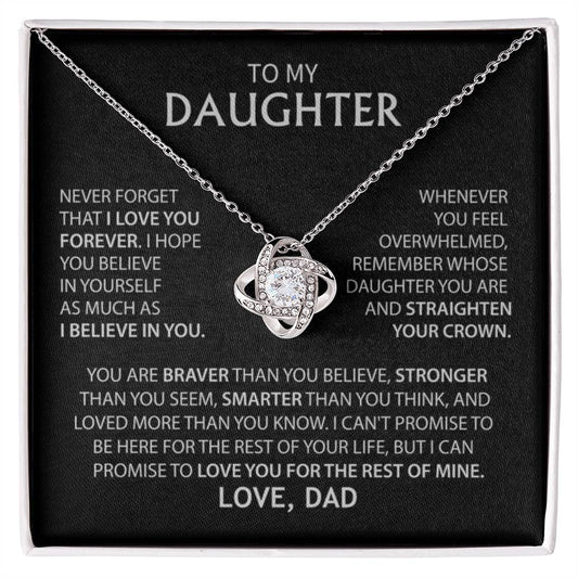 To My Daughter - Love Dad - Necklace Gift Set