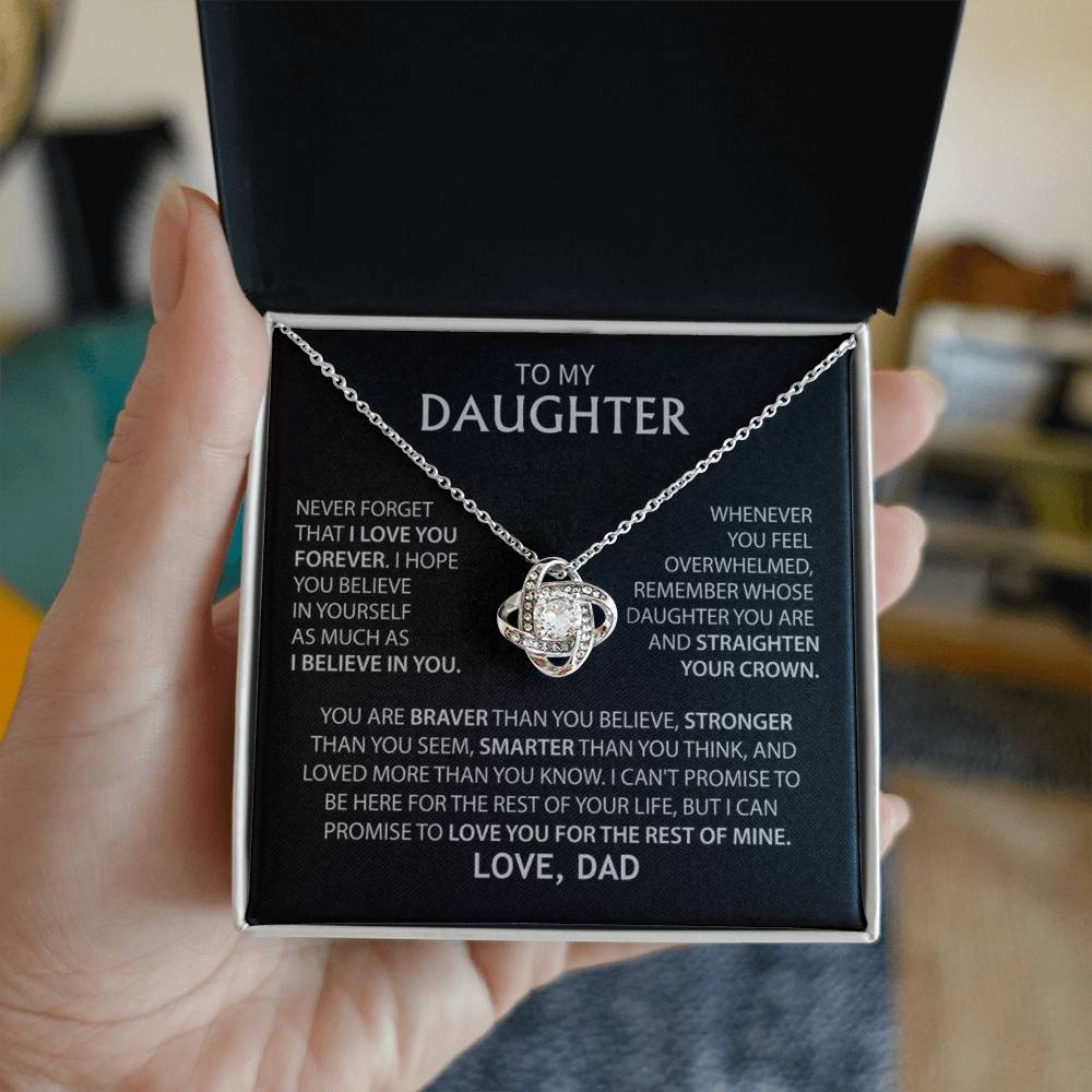 To My Daughter - Love Dad - Necklace Gift Set